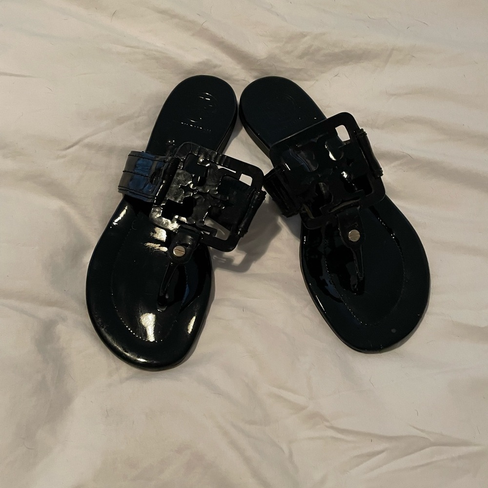 Tory Burch Miller patent leather sandals